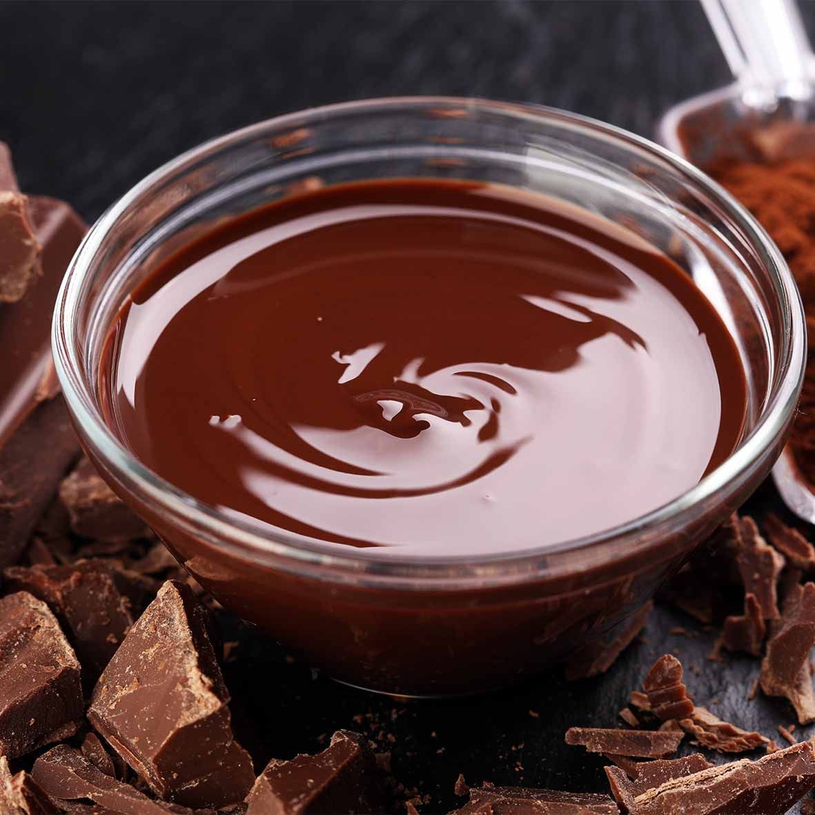 Schokoladensauce mit Vollmilch- & Bitterkuvertüre – cremig & aromatisch  (2 x 70 g)