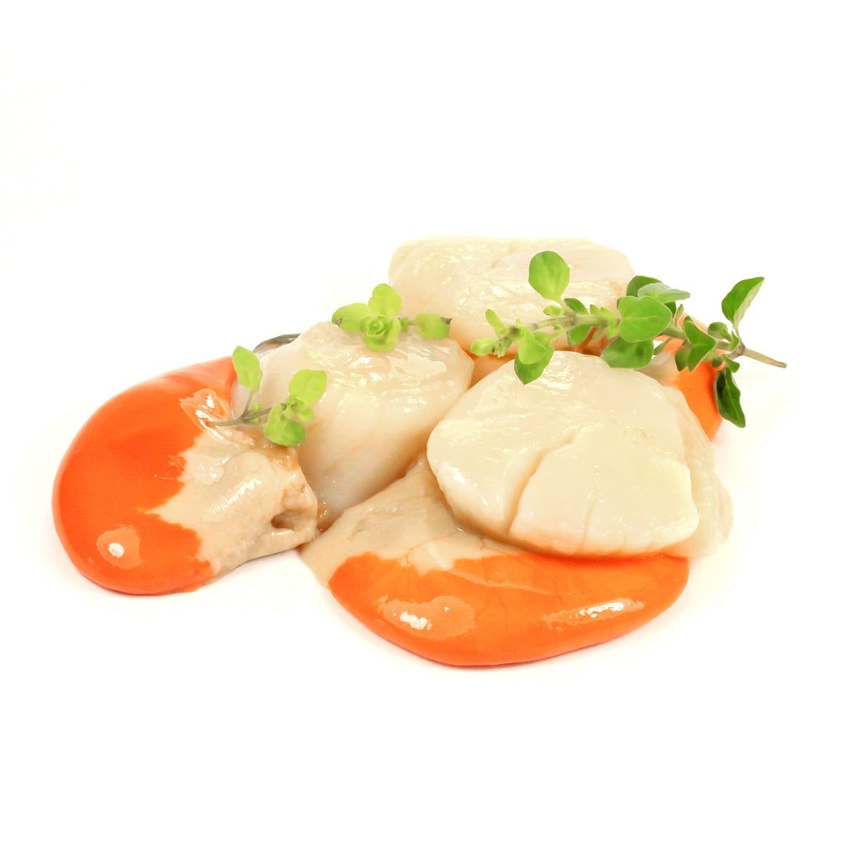 Jacobsmuschelfleisch (Scallops) mit Rogen – Wildfang, 40/60 lbs (85-124 Stk), 1kg 2