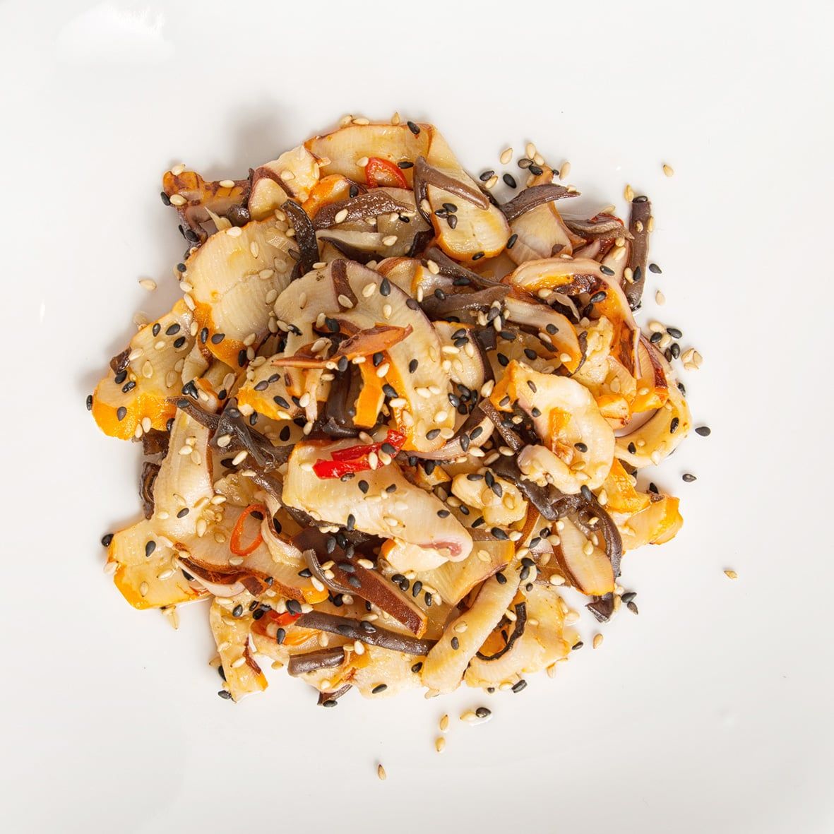 Chuka Ika Sansai - japan. Tintenfisch Sesam Salat 2