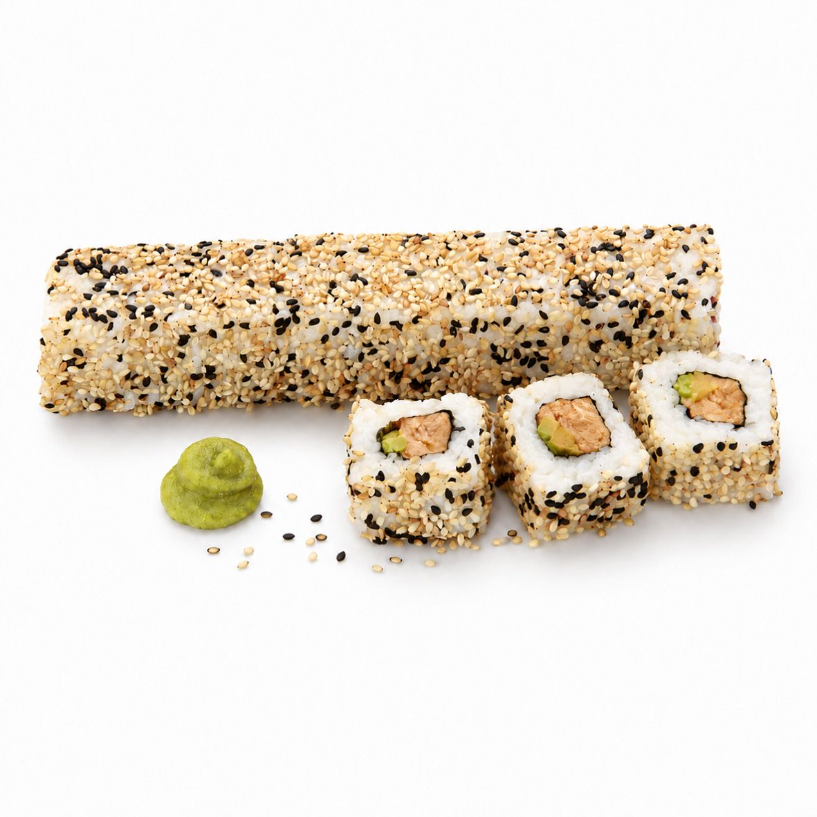 California Sushi Roll mit Lachs und Avocado - 2 x 200 g Rollen 2