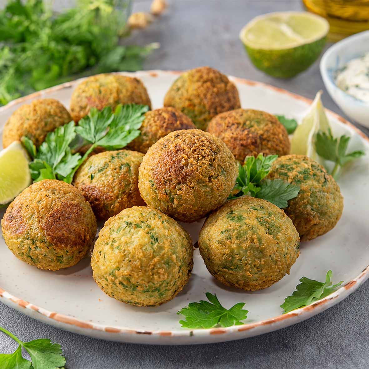 Orientalische Falafelbällchen mit Kichererbsen und Zucchini  (1 x 1000 g)