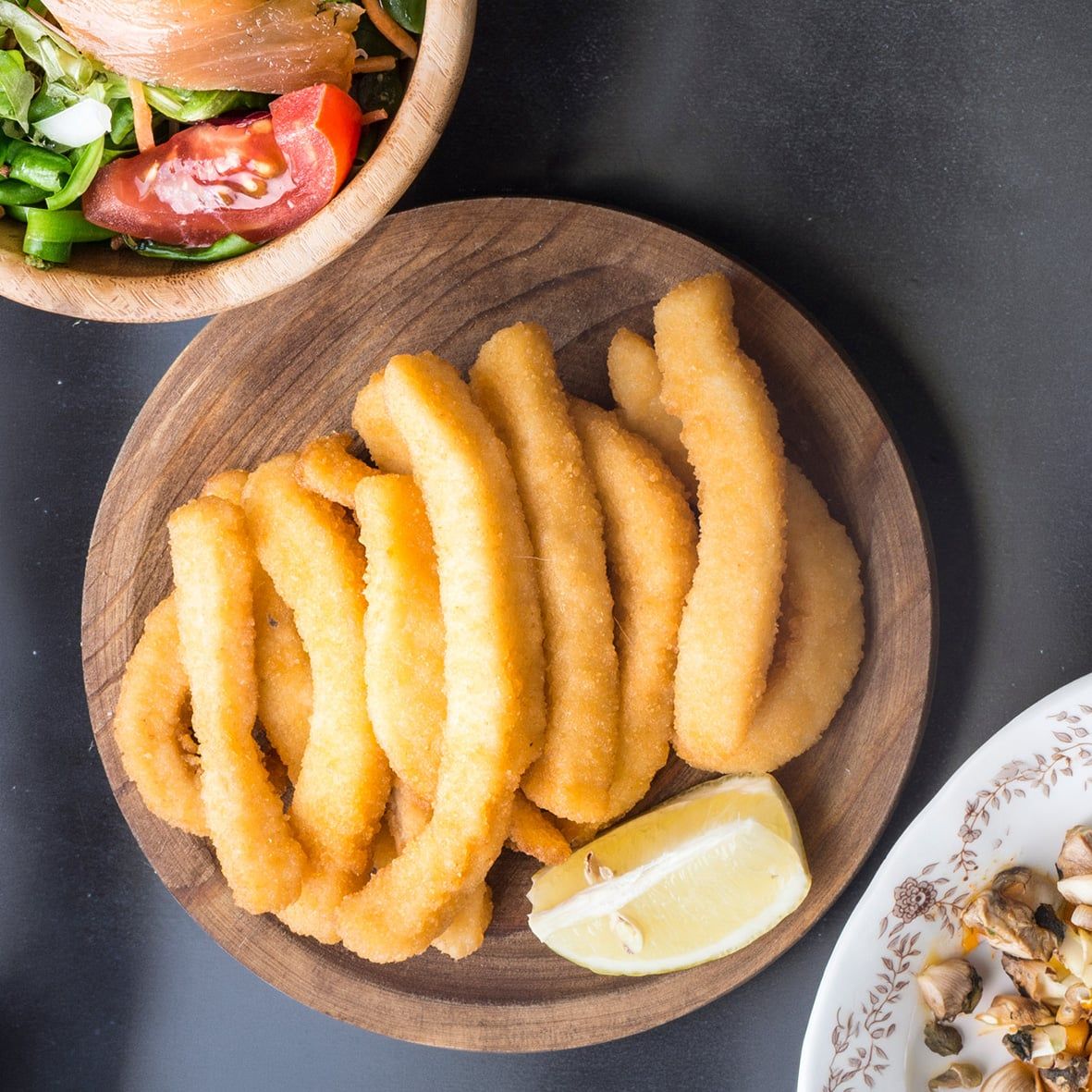 Rabas Empanadas - typisch spanische Tapas aus panierten Oktopus-Happen