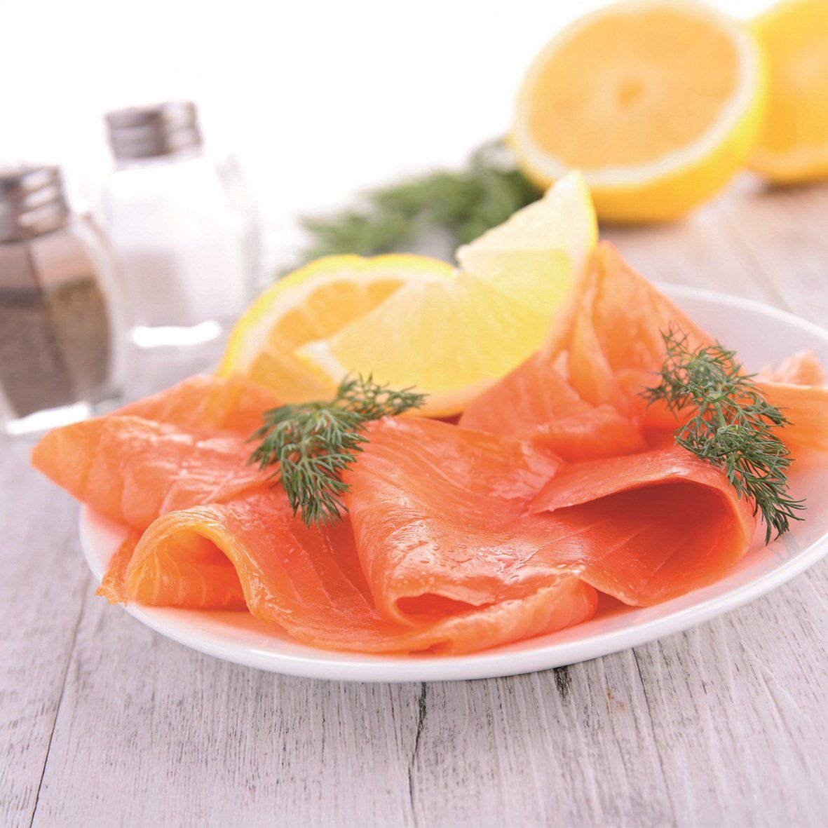 Faröer Räucherlachs Natur in Scheiben – 500 g