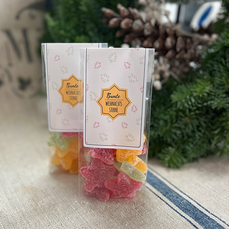 Bunte Weihnachtssterne – 120 g   2