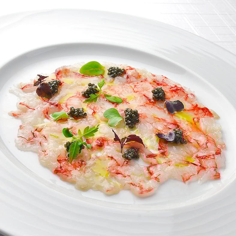 Argentinisches rotes Garnelen-Carpaccio, tiefgefroren (2 x 50 g = 100 g)