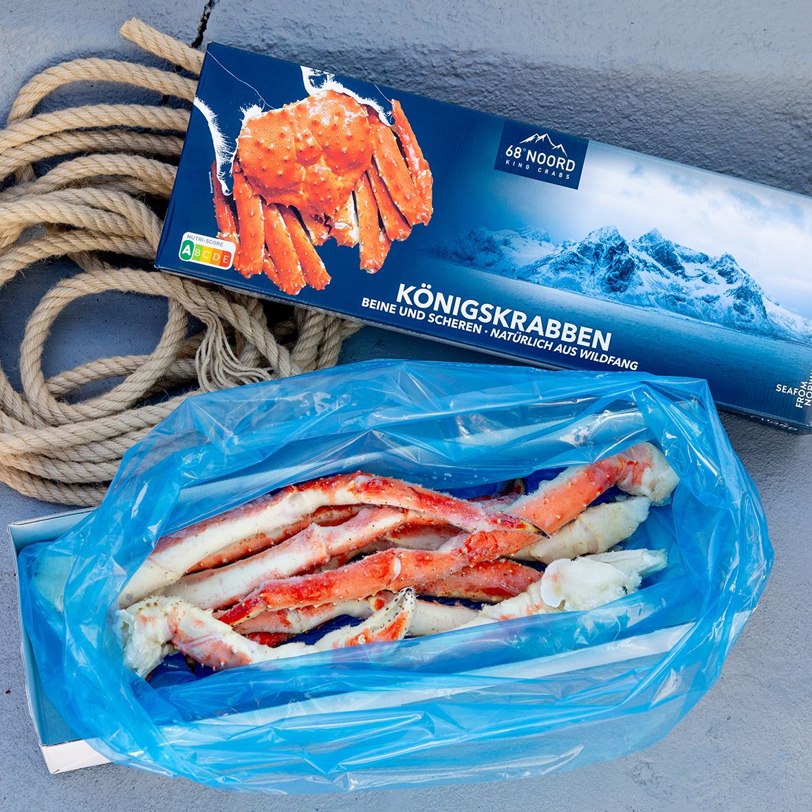 Königskrabben Beine und Scheren XXL gekocht glasiert 2,5 kg 3