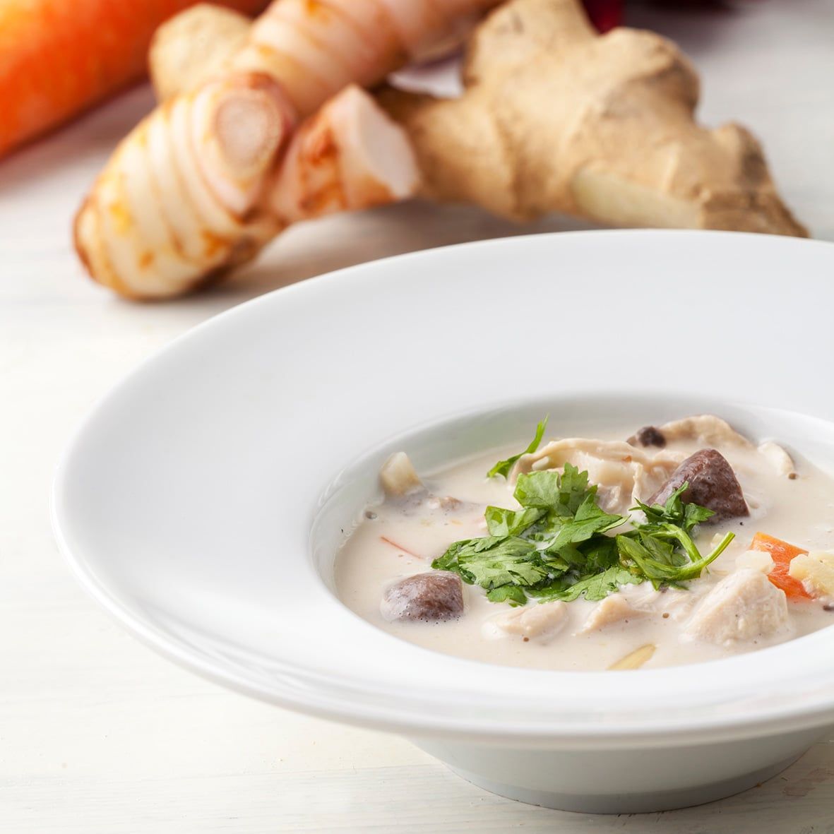 Cocos-Curry-Suppe – Thai-Suppe mit Gemüse & Hühnerfleisch (2 x 200 g)
