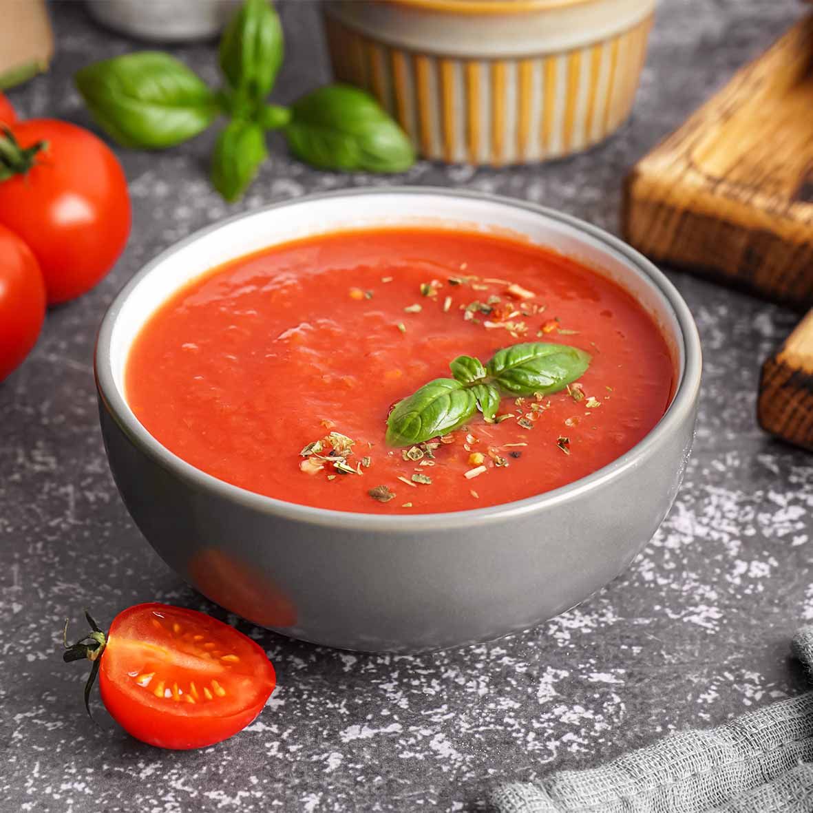 Tomatensuppe mit Basilikum – Rustikal, fruchtig, mediterran (2 x 200 g)
