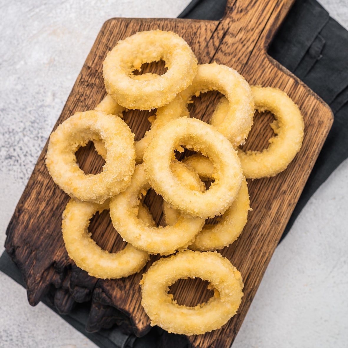 Calamares a la Romana, Calamari fritti, Tintenfischringe, paniert (40/60 St./kg),1kg