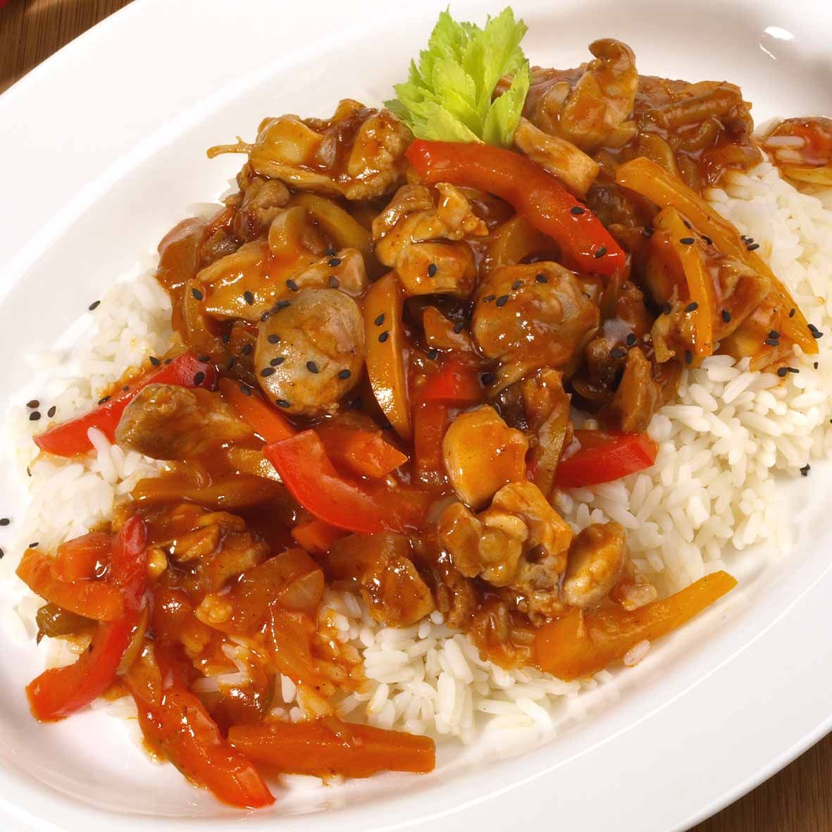 Paprika-Zitronenhähnchen – Gebratene Hähnchenstreifen in fruchtig-milder Sauce (2 x 250 g)