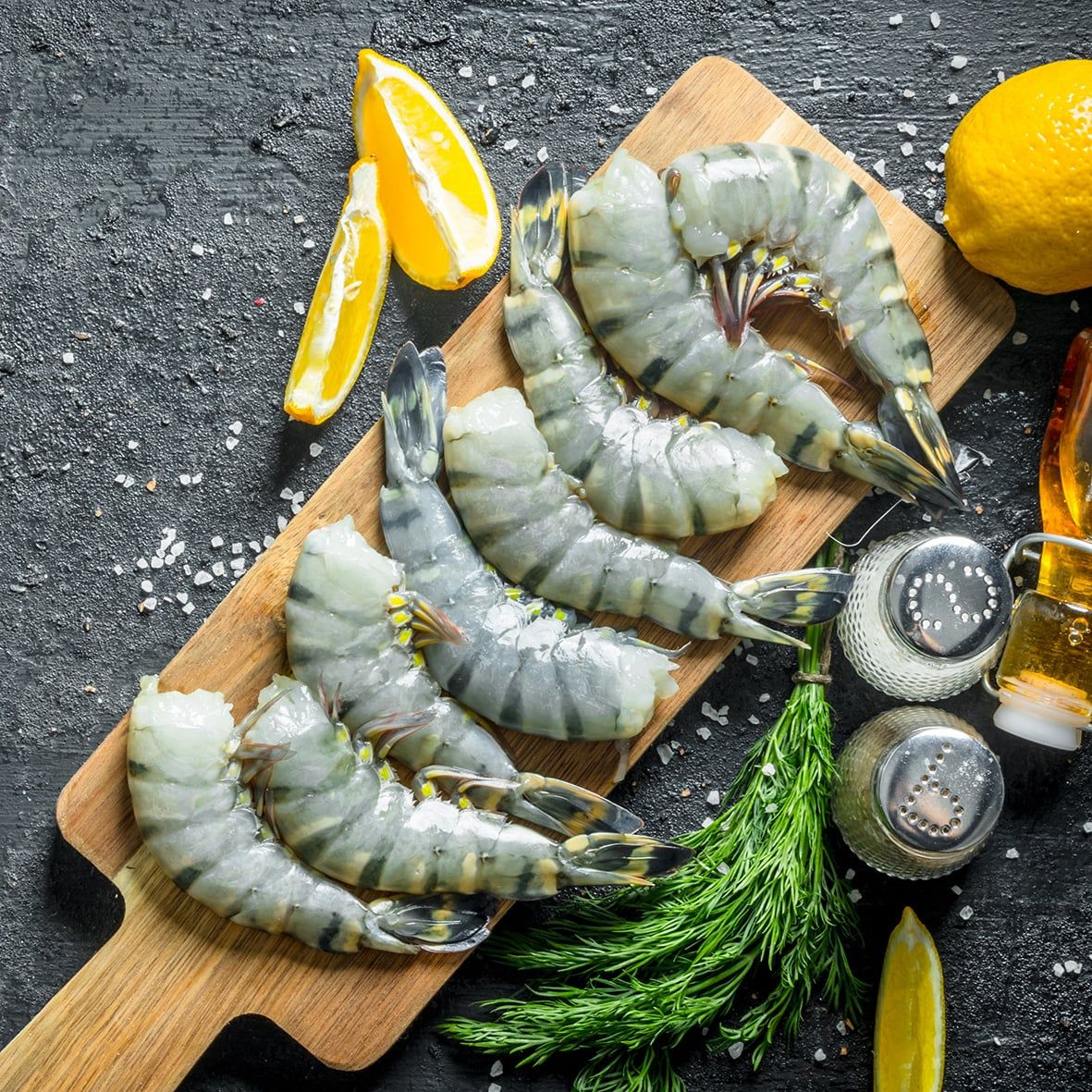  Riesengarnelen, Black Tiger, ohne Kopf/mit Schale/roh