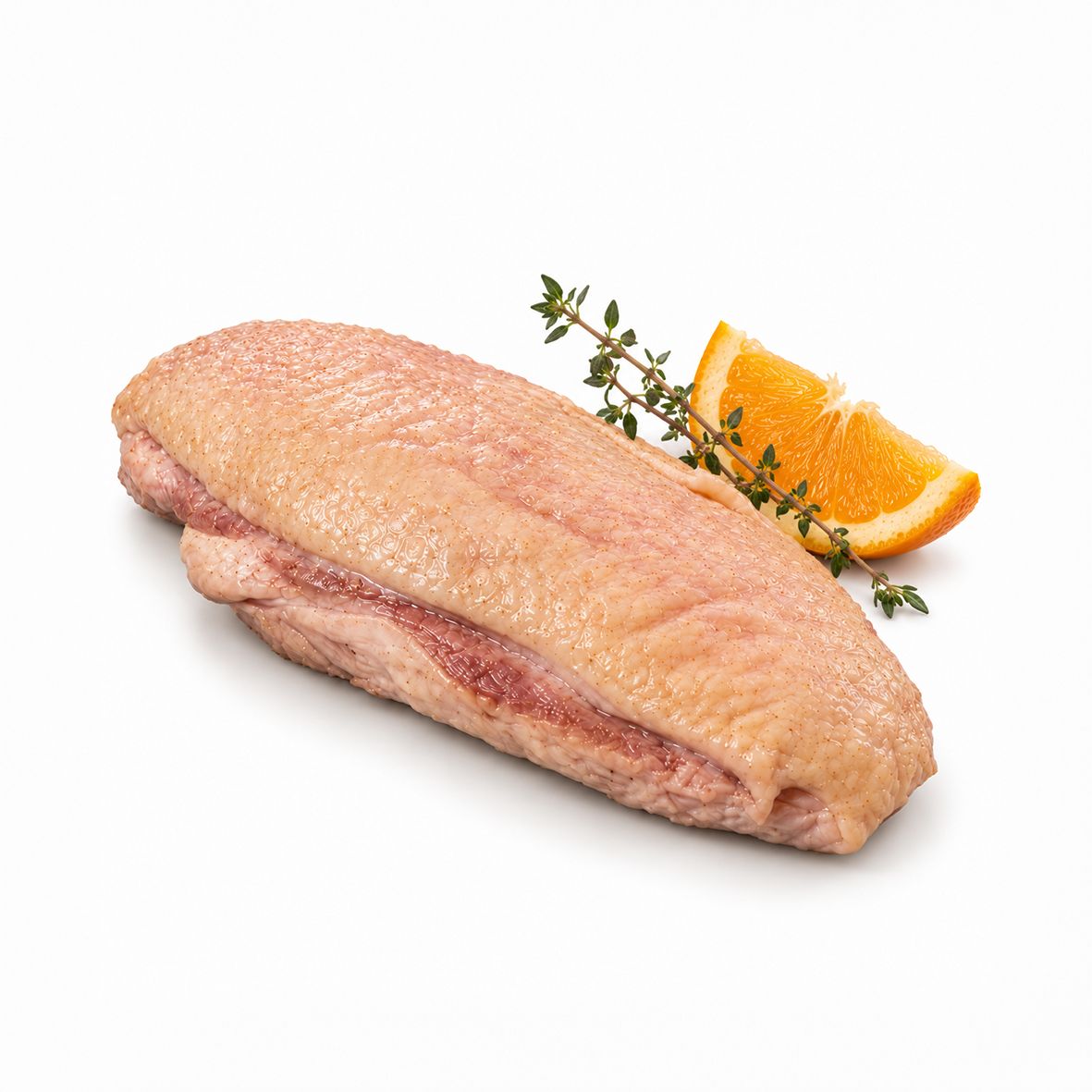 Entenbrust sous-vide vorgegart mit Haut, ca. 190 g   2