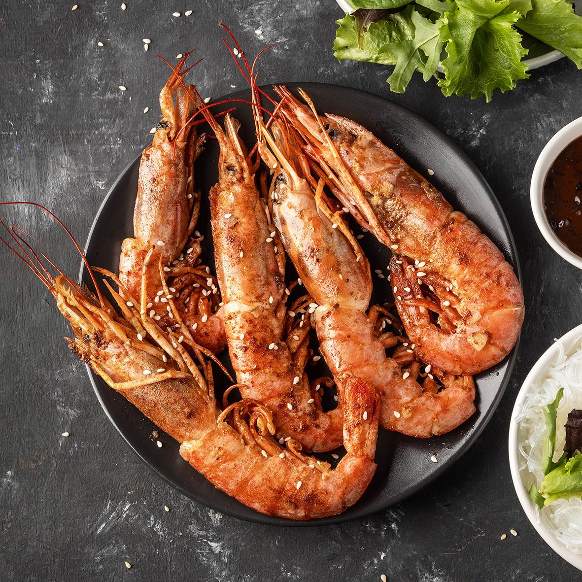 Wildfang Sea Tiger Gambas (Black Tiger Shrimps), JUMBO XL (4-6/kg) ganz, 1 kg 3