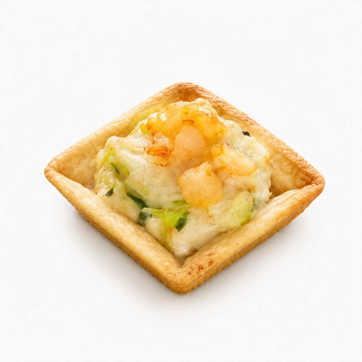 Mini-Quiche Garnele-Wirsing mit Trüffelnote, tiefgekühlt, 6 x 25 g   2
