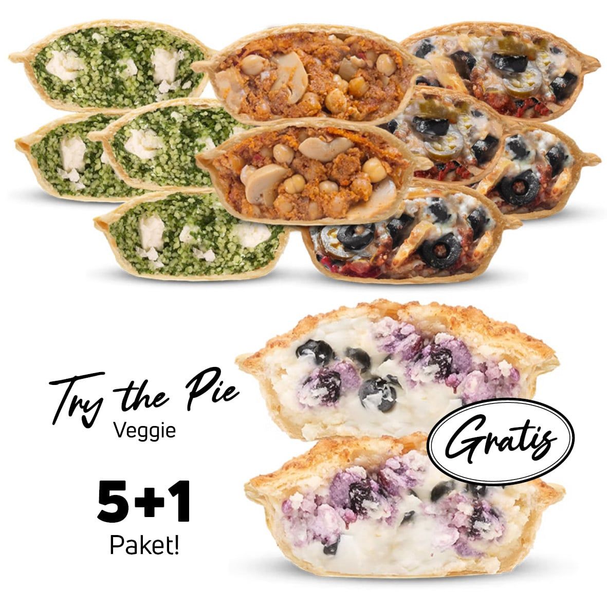 Benton and Horris 5 + 1 Probierpaket Best Pies ever – vegetarisch & vegan  