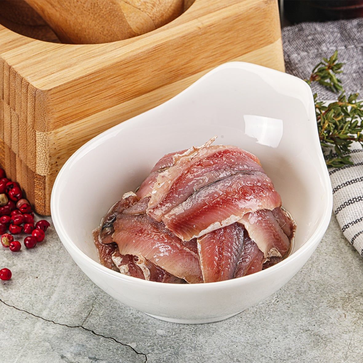 Sardellenfilets mit Haut (Anchovy Butterfly), 900 g 90-120 St/kg 1