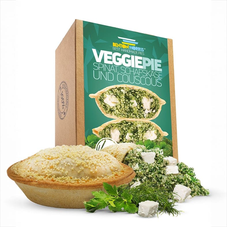 Benton and Horris – Veggie Pie aus Dinkelteig, ca. 220 g  