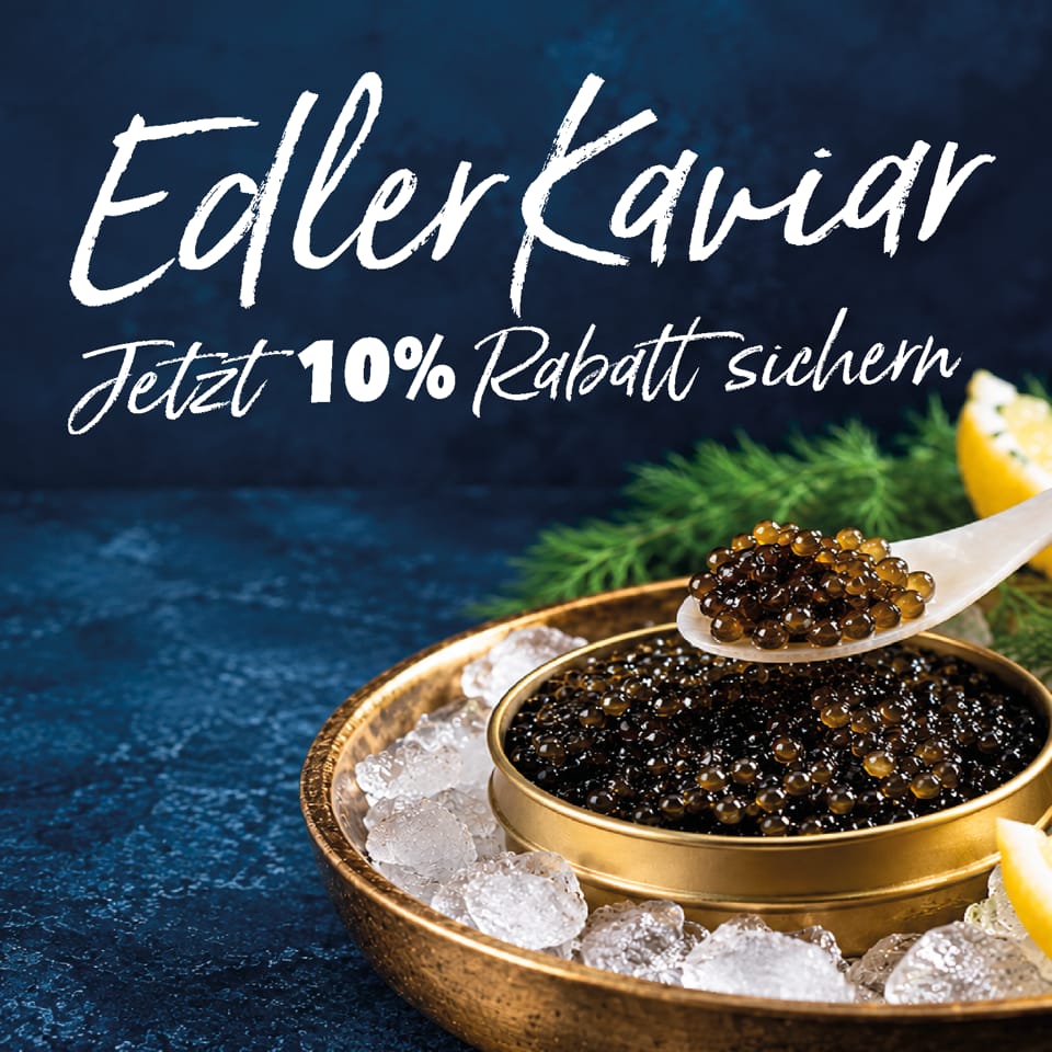 HEINE Kaviar-Aktion: jetzt 10 % Rabatt sichern