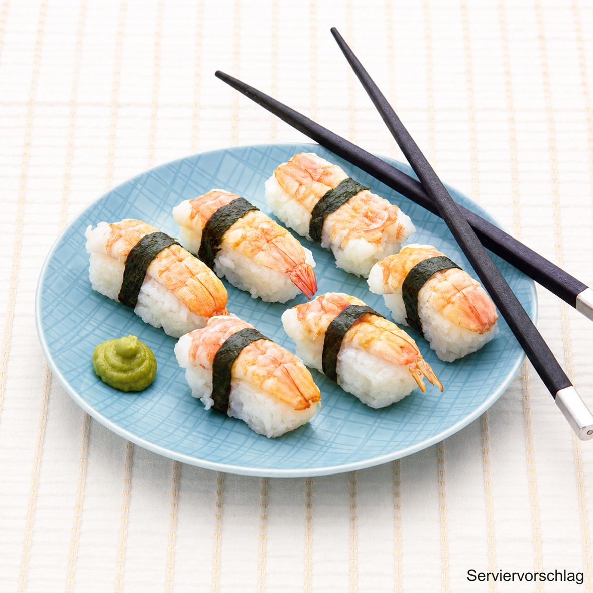 Sushi Nigiri mit Garnele 15 Stück á 28g