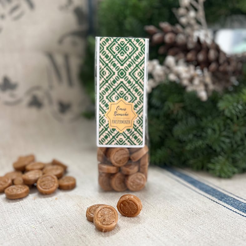 Omas Bonsche – Knuspermünzen mit Nougatfüllung – 100 g