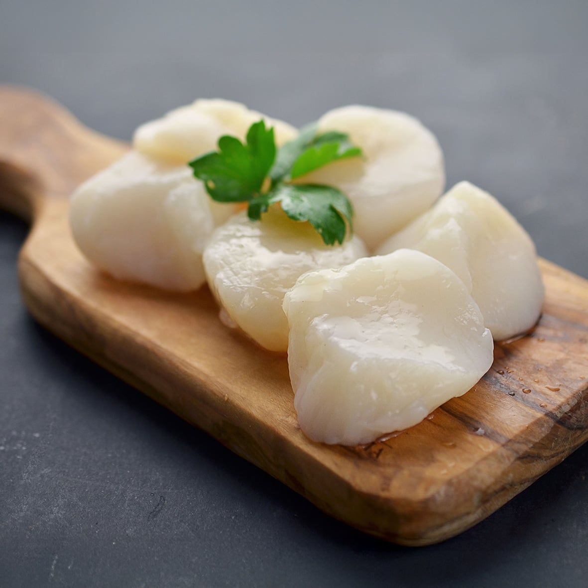 Jacobsmuschelfleisch (Scallops) ohne Rogen, KINGSIZE, u10, 1kg