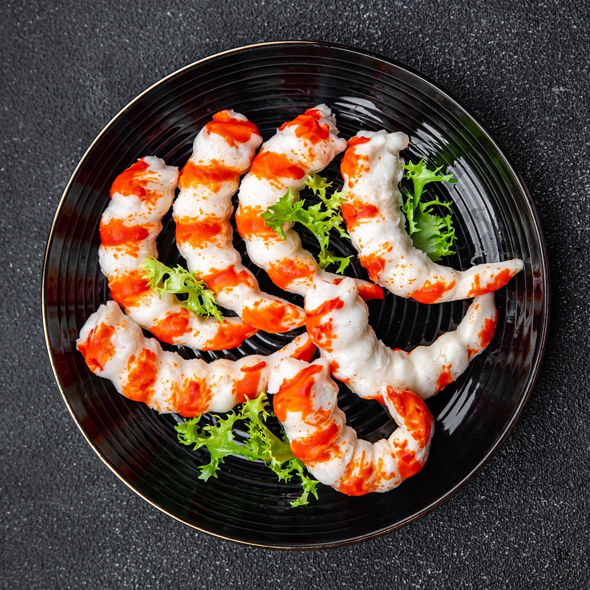 Surimi Garnelen, rot, proteinreich, 40 Stück (1kg)