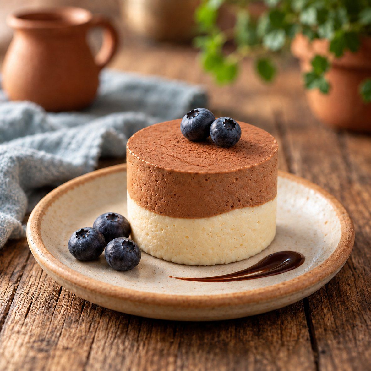 Nougat-Kaffee Mousse | 2 Portionen, je 55 ml