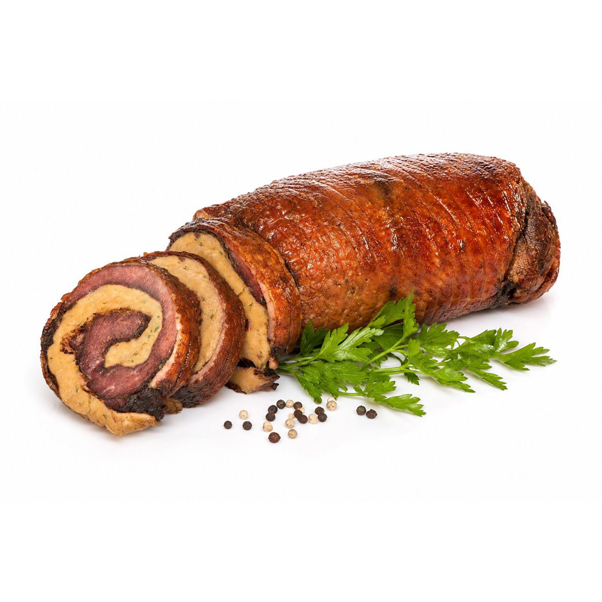 Gänserollbraten mit Semmelknödelfüllung 2