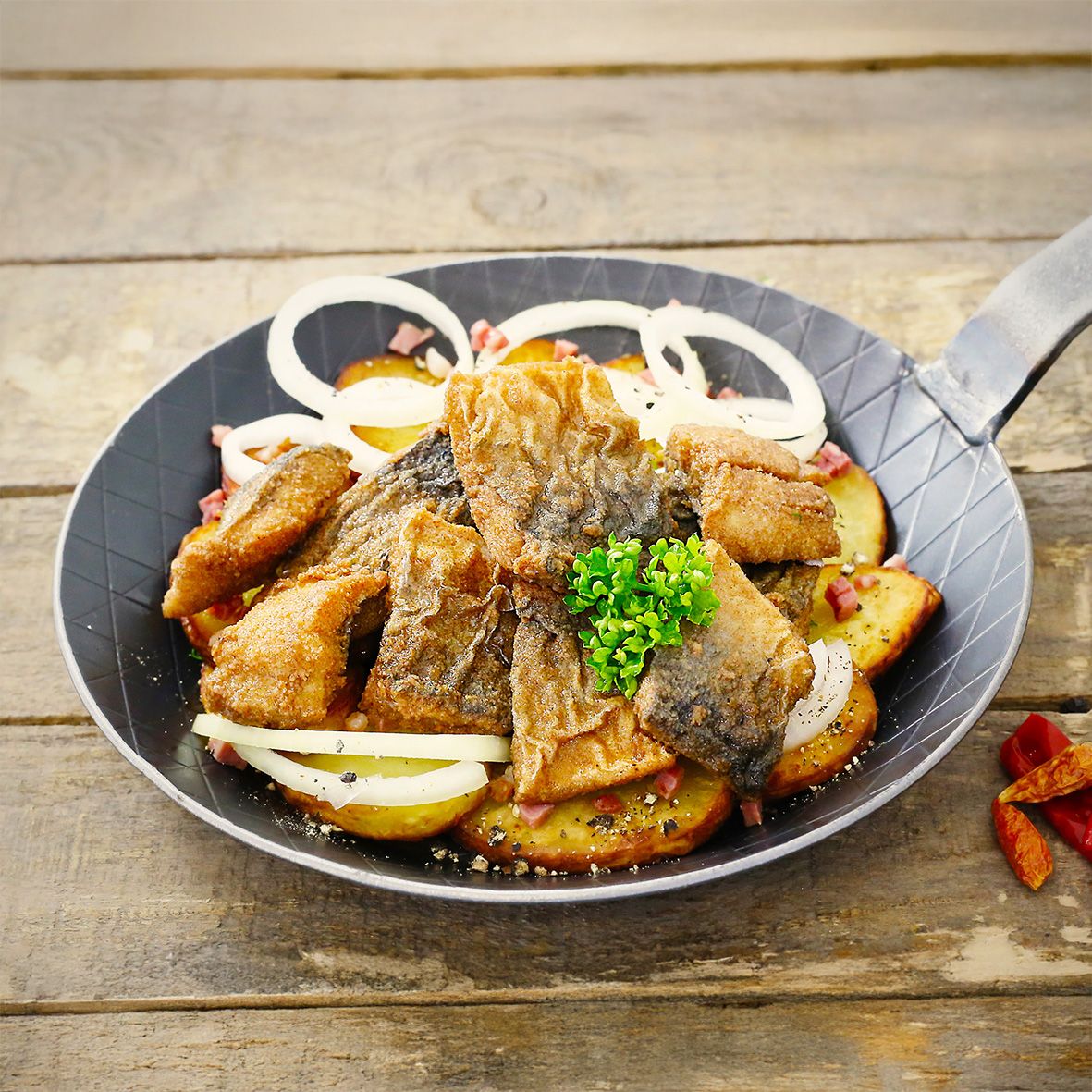 Brathering süß-sauer – gebratene Heringe ohne Kopf, 4–5 Stück 2