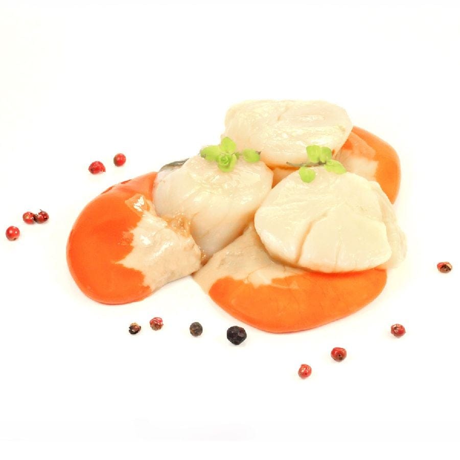 Jacobsmuschelfleisch (Scallops) mit Rogen – Wildfang, 40/60 lbs (85-124 Stk), 1kg 2