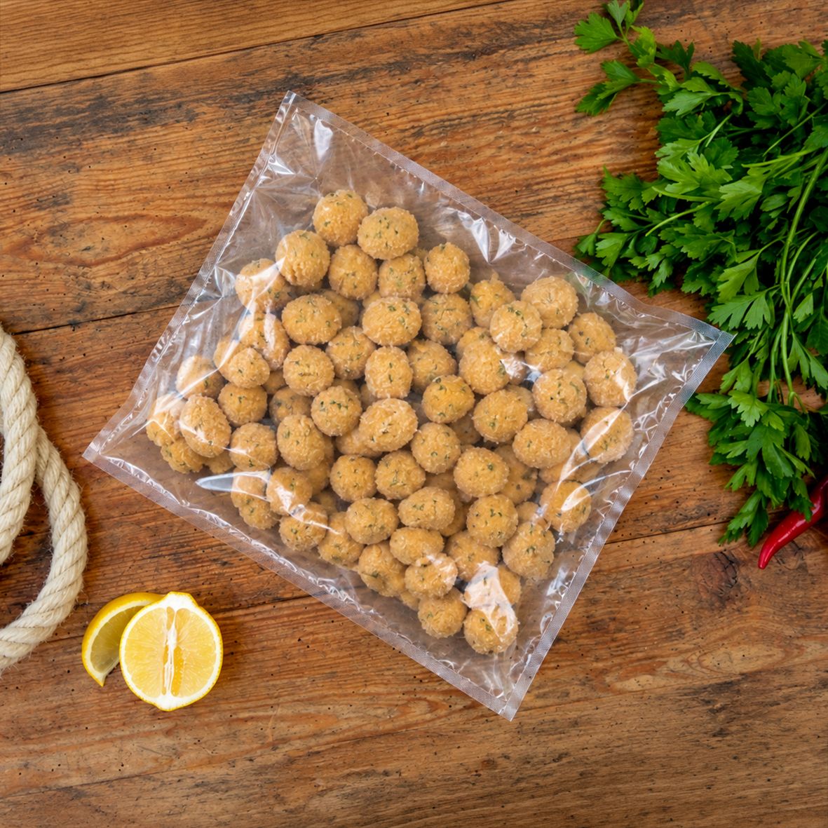 Tempura Scallops aus Kammmuschelfleisch, vorfrittiert, 300 g 3