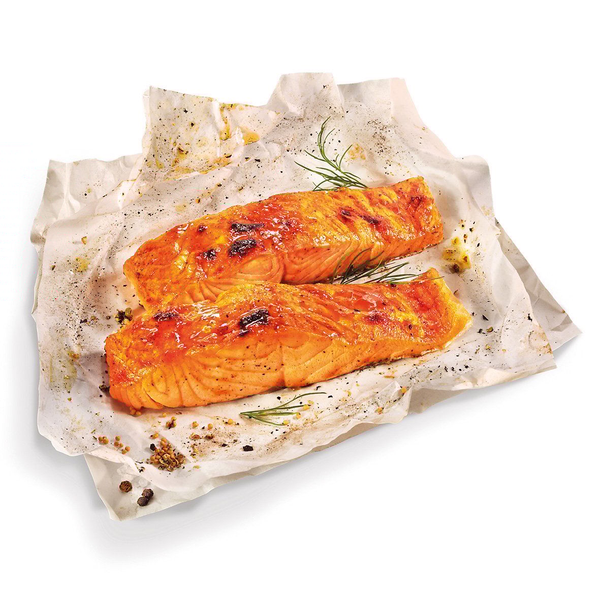 Flammlachs Portionen – 2 Stück à 125 g, BBQ-mariniert 2