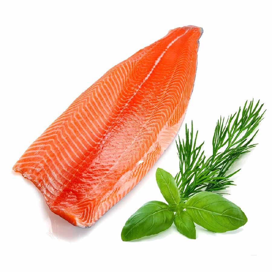 Original Sockeye Wildlachs (kanadischer Rotlachs) Filet auf der Haut