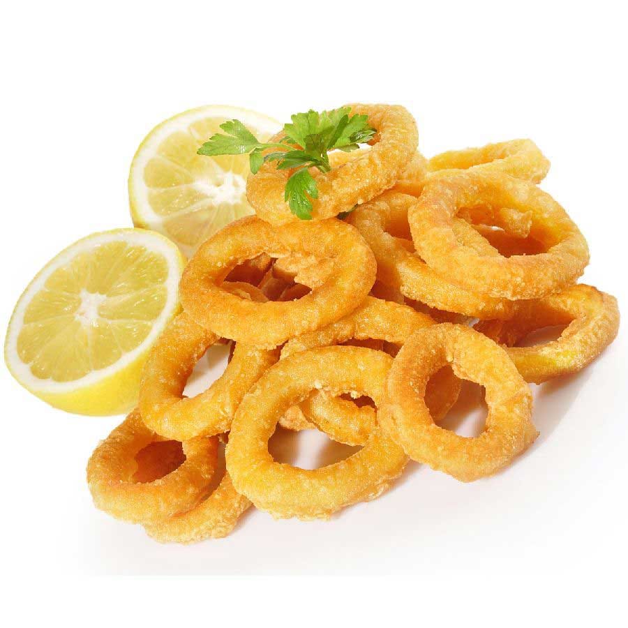 Calamares a la Romana, Calamari fritti, Tintenfischringe, paniert (40/60 St./kg),1kg