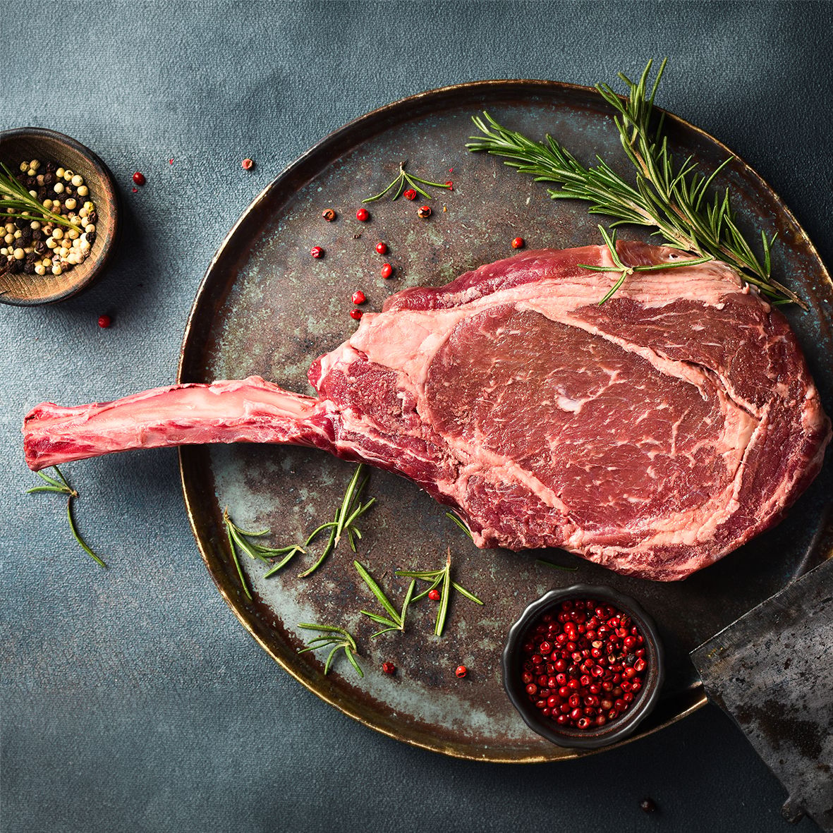 Dry Aged Tomahawk Steak aus Nordirland