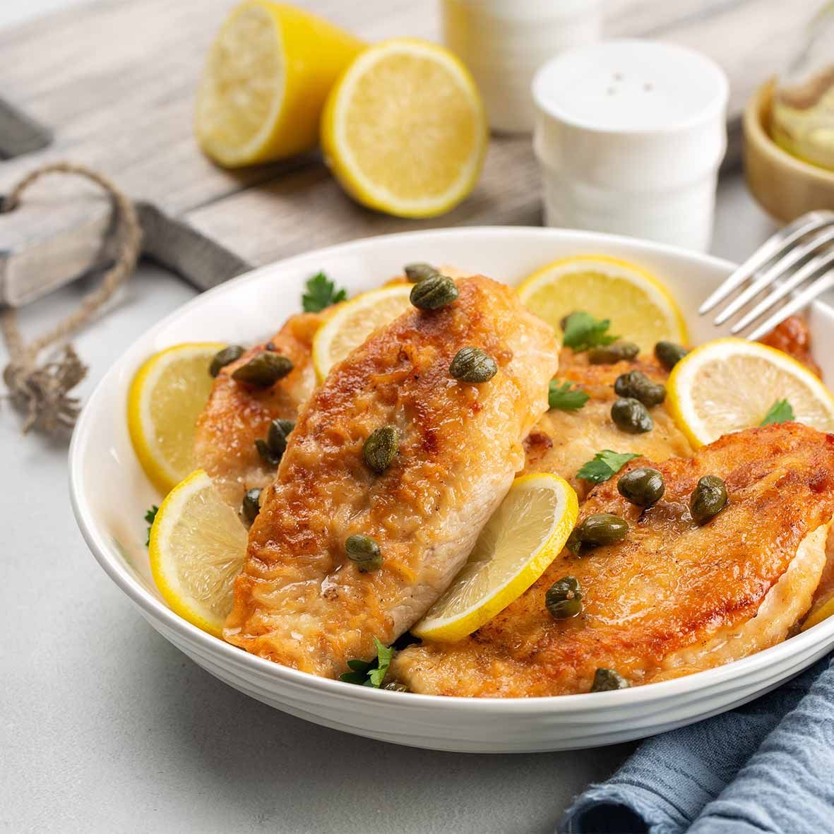 Hähnchen Filet Piccata Milanese – zarte Hähnchenbrust in Käse-Eipanade (4 x 80 g)