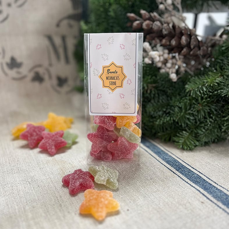 Bunte Weihnachtssterne – 120 g