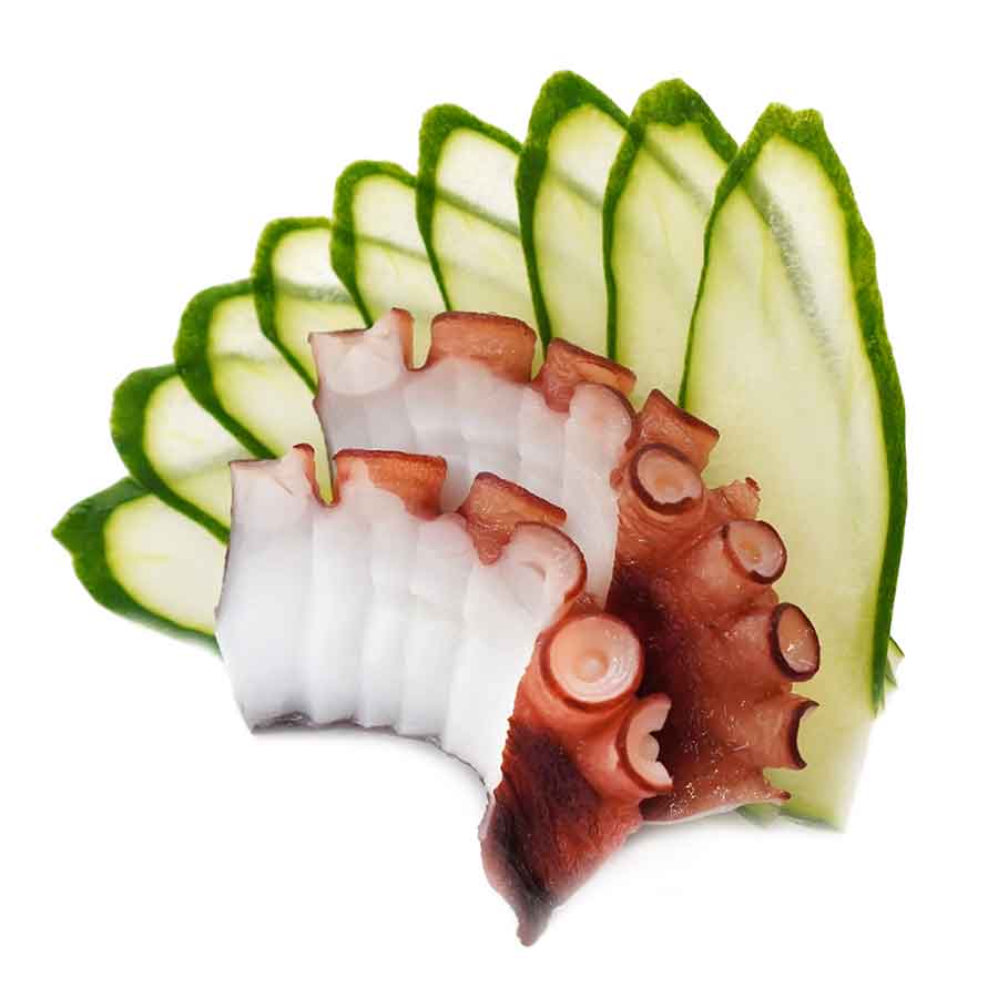 Tako Sushi - Octopus Scheiben für Nigiri Tako, gekocht, tiefgefroren, vakuumiert 160g 1