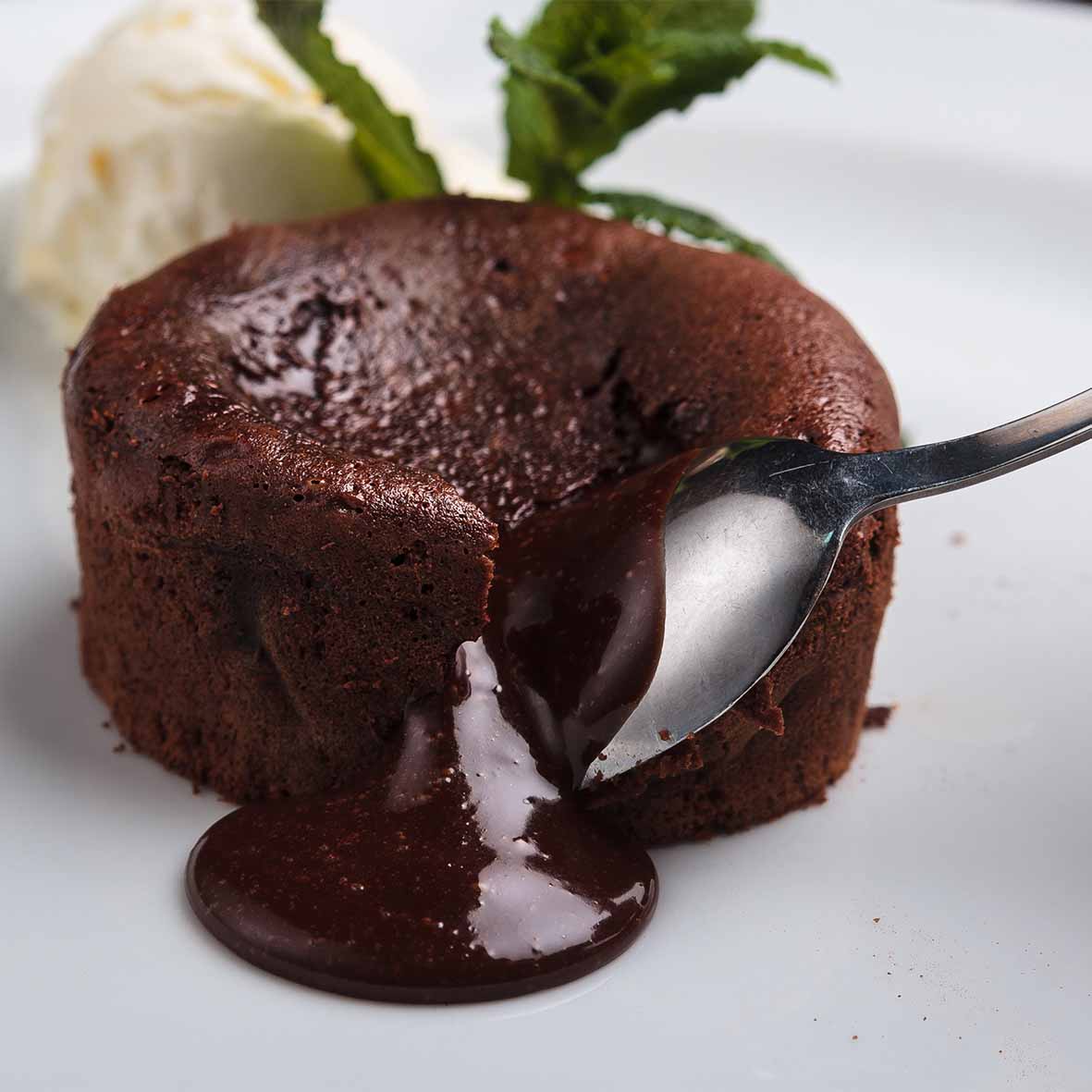 Schokoladensoufflé mit flüssigem Kern aus belgischer Schokolade  (2 x 110 g)