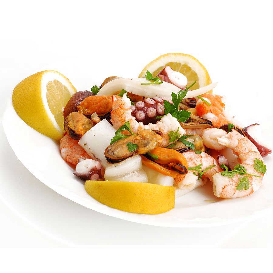 Frutti di Mare, roh - Classic (Tintenfisch, Sepia, Venusmuscheln, Shrimps), 1kg 1