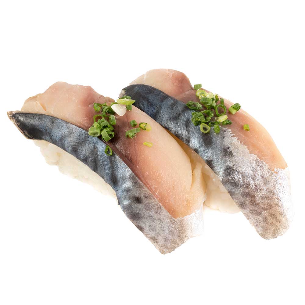 Sushi Shime Saba Slices für Nigiri Shime Saba - marinierte Makrelenscheiben, mit Haut 160g 2