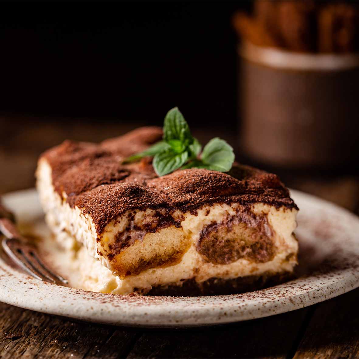Tiramisu – klassisches italienisches Dessert mit Mascarpone & Likör (2 x 140g)