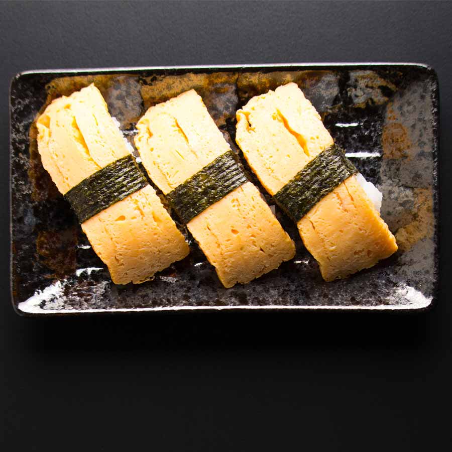 Tamago, japanisches Ei Omelett für Sushi, gewürzt, gebraten, tiefgefroren, vakuumiert 500g 4