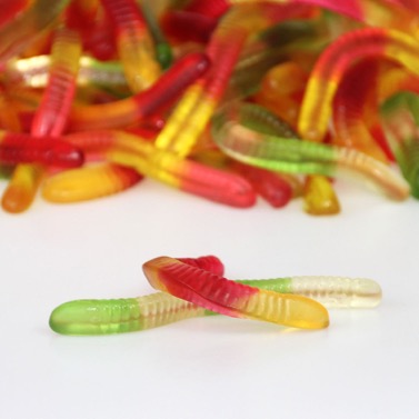 DunkelBunt Wattwürmer Fruchtgummi | 110 g 2