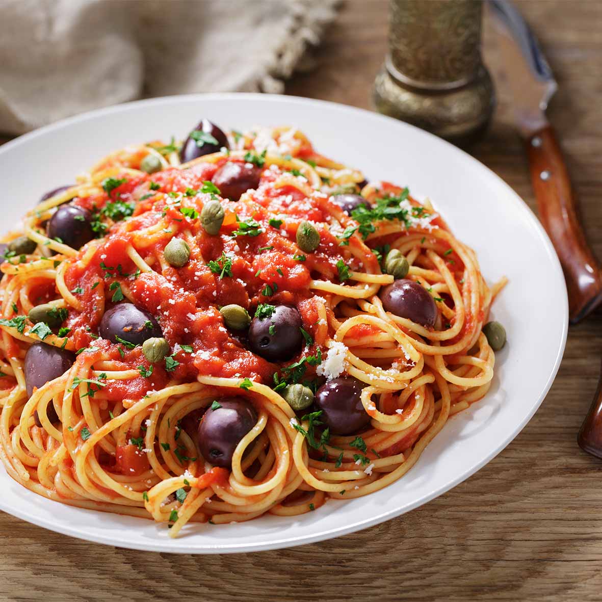 Tomatensauce Toscana – mediterrane Sauce mit Oliven & Kräutern (4 x 200 g)